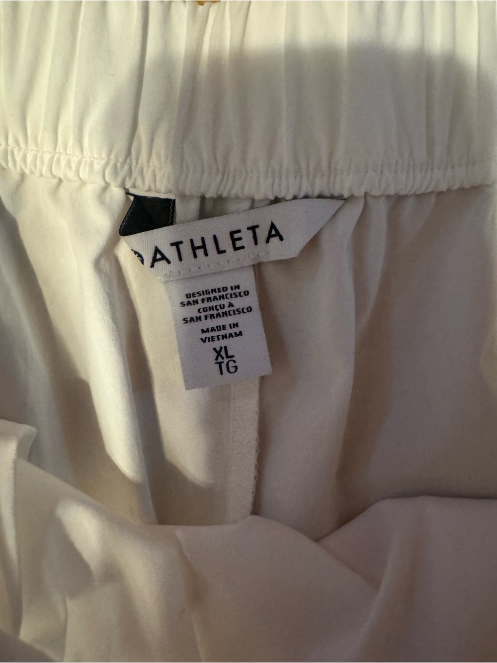 NWT Athleta Drift Poplin Pant in white size XL - Picture 7 of 9